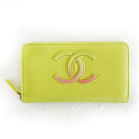 chanel gold embossed star zip around|Chanel Zip Around .